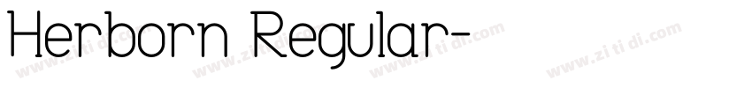 Herborn Regular字体转换